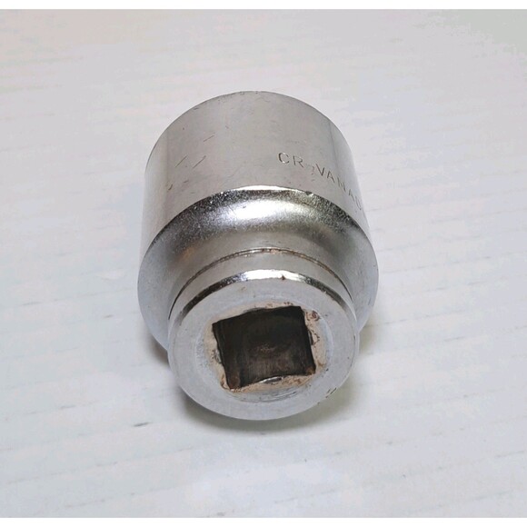 CR-V Vanadium 6 Point 1-1/8 Socket 1/2 inch Drive Chrome Steel Automotive Tool - Picture 4 of 6